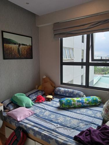 PHòng ngủ căn hộ M-One Nam Sài Gòn, Quận 7 Căn hộ M-One Nam Sài Gòn đầy đủ nội thất, tiện ích cao cấp.