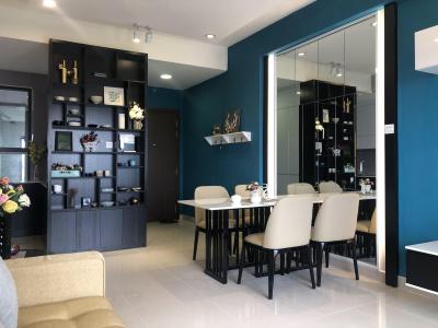 Bàn ăn căn hộ The Sun Avenue Bán căn hộ The Sun Avenue view hồ bơi và tòa Landmark 81.