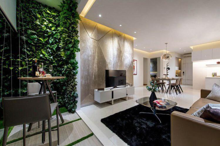 Phòng khách River Panorama Quận 7 Căn hộ River Panorama nội thất cơ bản, ban công đón gió.