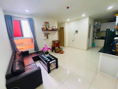 Phòng khách căn hộ Dream Home Residence, Quận Gò Vấp Căn hộ Dream Home Residence tầng 12, cửa hướng Tây Bắc thoáng mát.