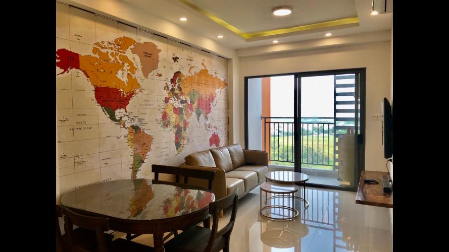 Phòng khách The Sun Avenue Căn hộ The Sun Avenue tầng trung, bàn giao nội thất tiện nghi.