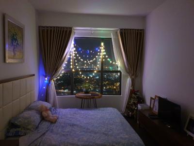 phòng ngủ căn hộ  2 phòng ngủ the sun avenue Căn hộ The Sun Avenue tầng cao, bàn giao đầy đủ nội thất.