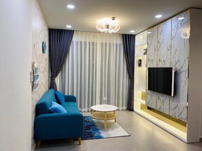 Phòng khách Feliz En Vista Căn hộ Feliz En Vista tầng cao, bàn giao đầy đủ nội thất,