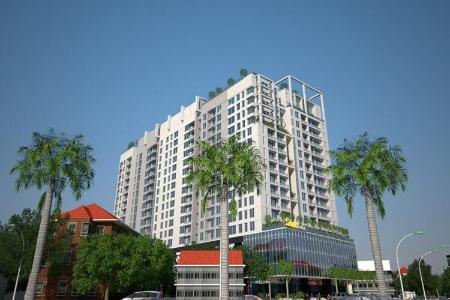 Căn hộ Sunny Plaza, Gò Vấp Căn hộ tầng 8 Sunny Plaza cửa hướng Nam, đầy đủ nội thất.