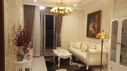 Phòng khách Căn hộ Vinhomes Central Park Căn hộ tầng 27 Vinhomes Central Park ban công hướng Tây Nam, nội thất đầy đủ