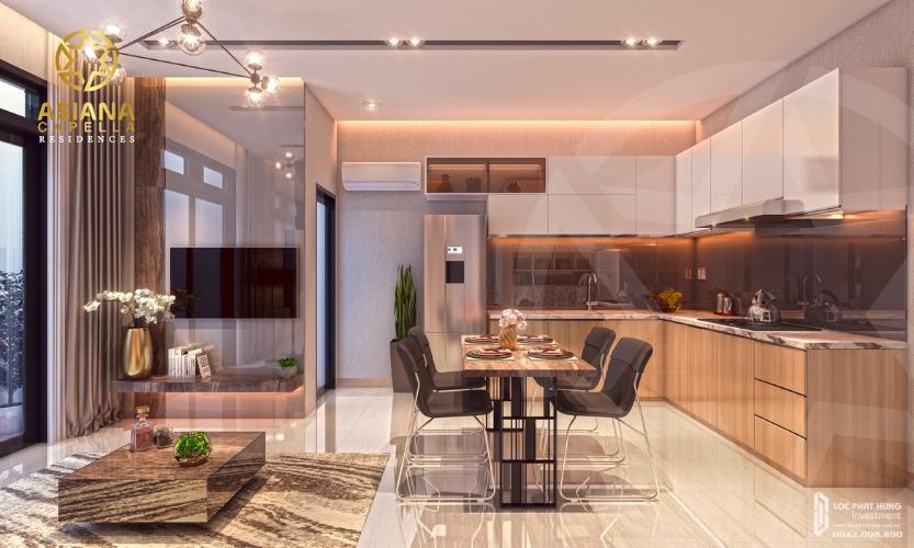 Phối cảnh Asiana Capella Quận 6 Căn hộ Asiana Capella 2 phòng ngủ, hướng Đông Nam, ban công rộng.