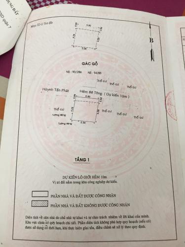 Nhà phố Lưu Trọng Lư, Quận 7 Nhà phố hướng Đông Bắc, diện tích sử dụng 51m2, hẻm xe máy