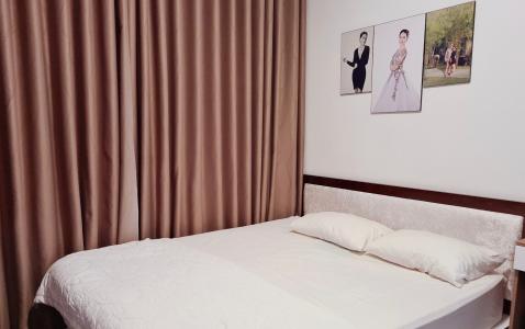 phòng  ngủ Căn hộ The Sun Avenue  Căn hộ tầng trung block 07 The Sun Avenue - view Đảo Kim Cương và Landmark 81