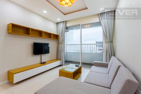 Phòng khách Căn góc Lexington Residence tầng cao LB đầy đủ nội thất, tiện nghi