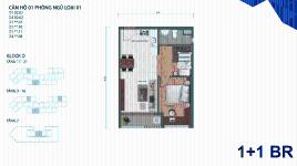 Safira Khang Điền - Mặt bằng căn hộ 1PN