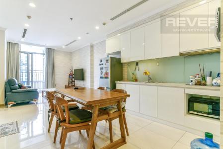 Phòng ăn và bếp căn hộ VINHOMES CENTRAL PARK Căn hộ Vinhomes Central Park hướng ban công tây nam đầy đủ nội thất diện tích 54m²