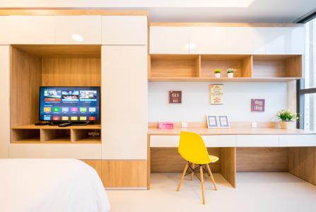 Phòng khách căn hộ RIVERGATE RESIDENCE Cho thuê căn hộ RiverGate Residence 1PN, tháp B, diện tích 26m2, đầy đủ nội thất