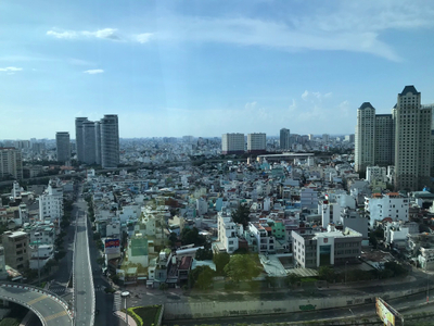 View căn hộ Sunwah Pearl, Quận Bình Thạnh Căn hộ Sunwah Pearl tầng 21 view sông mát mẻ, đầy đủ nội thất.