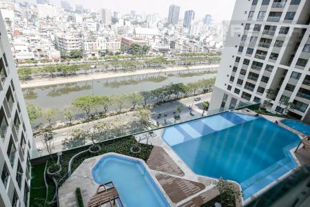 View Căn hộ The Gold View hướng ban công đông nam nội thất cơ bản diện tích 85.3m²