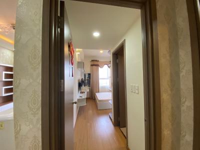 Phòng khách Lexington Residence Quận 2 Căn hộ Lexington Residence tầng cao, sàn lót gỗ, đủ nội thất.