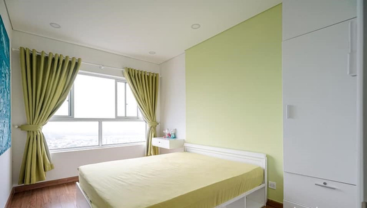 phòng ngủ căn hộ Dragon hill 2 Penthosue Dragon Hill 2 tầng 24 diện tích 150m2, đầy đủ nội thất.