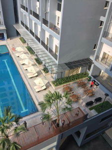 building căn hộ M-One Officetel M-One Nam Sài Gòn tầng thấp diện tích 35m2, đầy đủ nội thất.