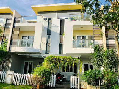 Mặt tiền nhà phố Quận 9 Nhà phố khu Melosa Garden Khang Điền diện tích 76.2m2 vuông đẹp.