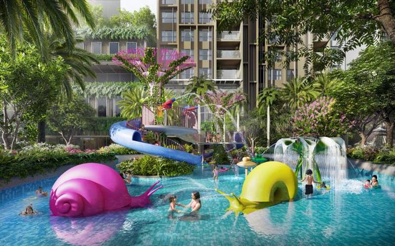 Celesta Heights - Công viên nước rừng xanh - Celesta Heights Nhà Bè