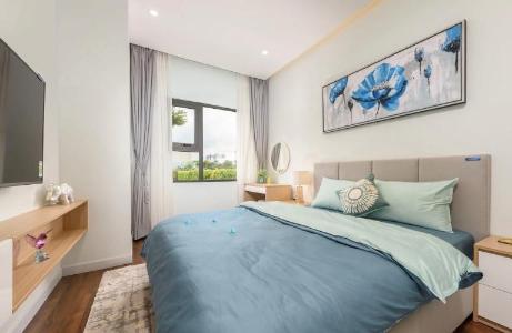 Nhà mẫu Lovera Vista, Bình Chánh Căn hộ tầng trung Lovera Vista cửa hướng Tây, nội thất cơ bản.