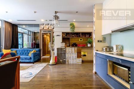 Phòng khách căn hộ VINHOMES CENTRAL PARK Căn hộ Vinhomes Central Park hướng ban công tây nam đầy đủ nội thất diện tích 80m²