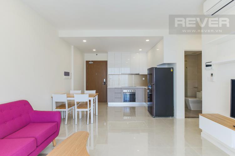 Phòng Khách Căn hộ Masteri Millennium tầng cao, view sông, 2PN nội thấy đầy đủ