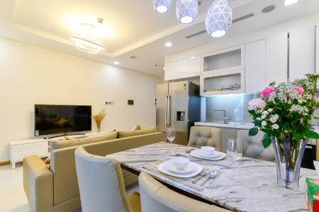 Phòng khách căn hộ Vinhomes Central Park, Quận Bình Thạnh Căn hộ Vinhomes Central Park đầy đủ nội thất, tiện ích hiện đại.