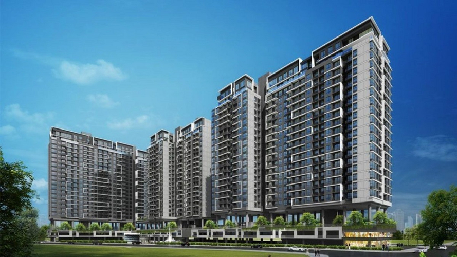 Căn hộ One Verandah, Quận 2 Căn hộ One Verandah tầng 4 thiết kế 3 phòng ngủ, nội thất cơ bản.