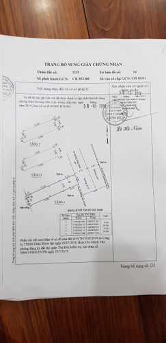 Bản vẽ nhà phố Quận Thủ Đức Nhà phố thiết kế 1 trệt, 2 lầu diện tích 80m2, nội thất cơ bản.