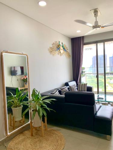 Nội thất River Panorama Căn hộ River Panorama tầng 12A thiết kế 2 phòng ngủ, đầy đủ nội thất.