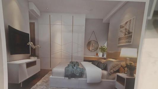 Phòng ngủ căn hộ The Tresor, Quận 4 Căn hộ The Tresor đầy đủ nội thất hiện đại, view tầng cao đón gió.