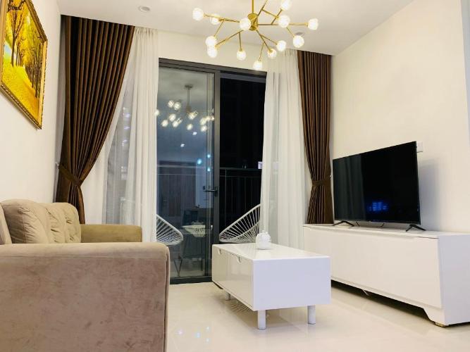 Phòng khách căn hộ Vinhomes Grand Park Căn hộ Vinhomes Grand Park ban công hướng Đông Nam, đầy đủ nội thất.