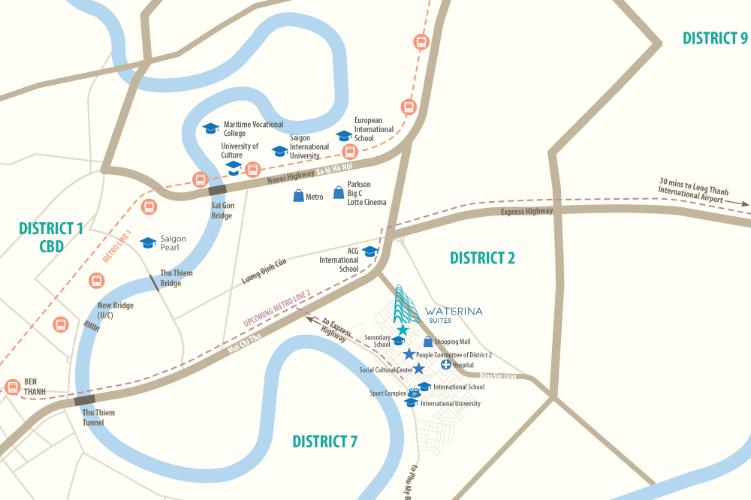 Waterina Suites - Vi-tri-Waterina-Suites