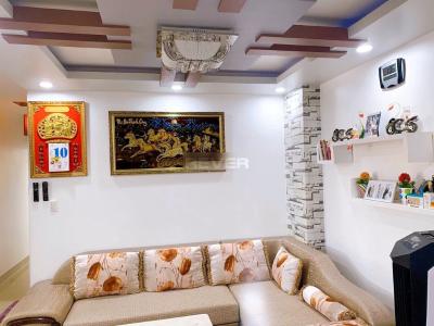 Phòng khách căn hộ chung cư Hoàng Kim Thế Gia, Bình Tân Căn hộ Hoàng Kim Thế Gia tầng 6 thoáng mát, đầy đủ nội thất.