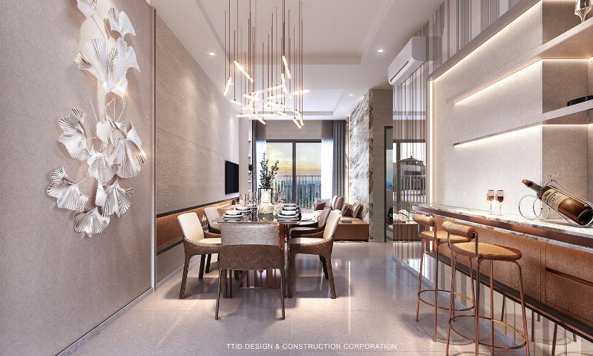 The Rivana - Phối cảnh thiết kế căn 3 phòng ngủ The Rivana