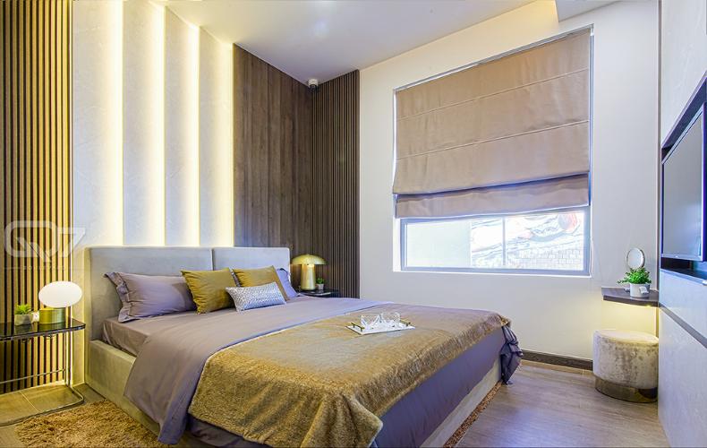 Phòng ngủ căn hộ Q7 BOULEVARD Căn hộ Q7 Boulevard diện tích 57.21m2, thuộc tầng trung, ban công hướng Tây