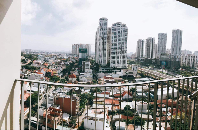 View căn hộ Masteri Thảo Điền, Quận 2 Căn hộ Masteri Thảo Điền tầng 18 ban công rộng rãi, view thành phố.