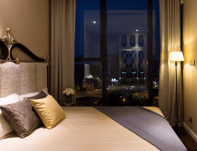 Phòng ngủ căn hộ Vinhomes Golden River Căn hộ Vinhomes Golden River hướng Tây Nam, diện tích 61.4m²