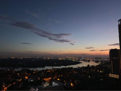 View căn hộ Masteri Thảo Điền, Quận 2 Căn hộ Masteri Thảo Điền hướng ban công đông bắc đầy đủ nội thất diện tích 68.7m²