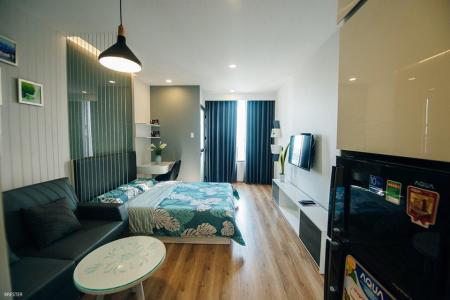 Tổng quan căn hộ RIVERGATE RESIDENCE Cho thuê căn hộ 1 phòng ngủ RiverGate Residence, tháp B, diện tích 26m2, đầy đủ nội thất