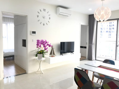 Căn hộ Masteri Millennium, Quận 4 Căn hộ Masteri Millennium tầng 24 ban công hướng Đông Nam thoáng mát.