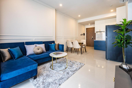 Căn hộ Saigon Royal, Quận 4 Căn hộ tầng 9 Saigon Royal thiết kế 2 phòng ngủ, đầy đủ nội thất.