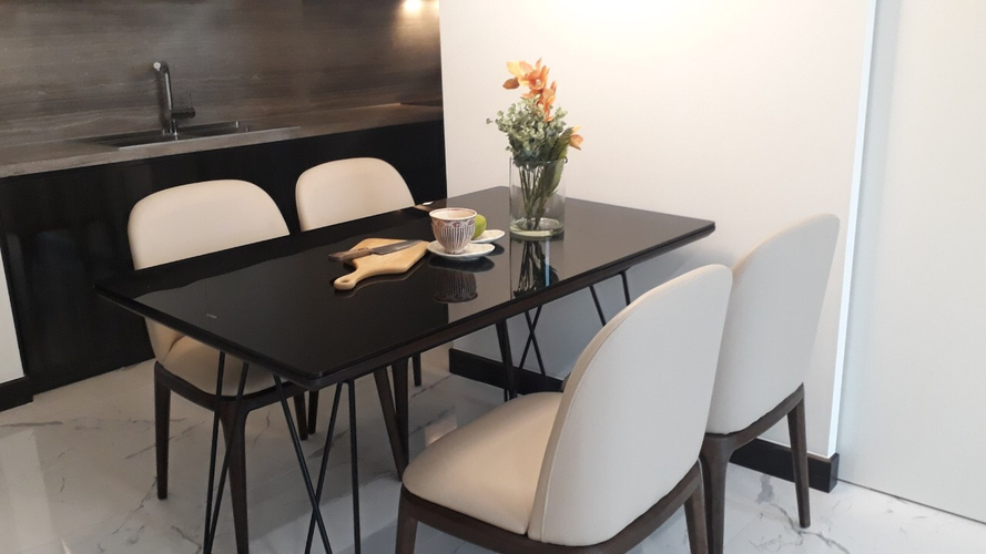 Phòng bếp căn hộ Empire City, Quận 2 Căn hộ Empire City tầng 4 thiết kế 1 phòng ngủ, đầy đủ nội thất.