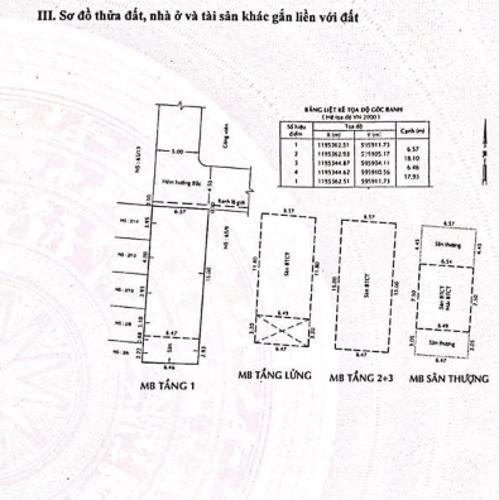 Bản vẽ nhà phố Quận Tân Phú Nhà phố thiết kế 1 trệt 1 lửng và 3 lầu, cách Etown Cộng Hòa chỉ 300m.