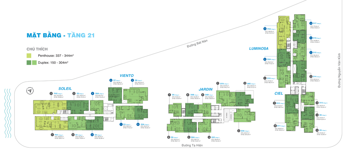  Duplex One Verandah view sông tuyệt đẹp, không có nội thất.