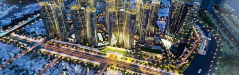 Bán căn hộ view thành phố - Sunshine Diamond River, 1 phòng ngủ, diện tích 49m2, ban công hướng Tây.