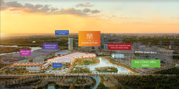 Vinhomes Grand Park, Quận 9 Shophouse The Manhattan- Vinhomes Grand Park, bàn giao thô không nội thất.