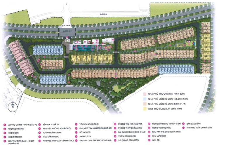 Palm City - Mặt bằng tổng thể Palm Residence