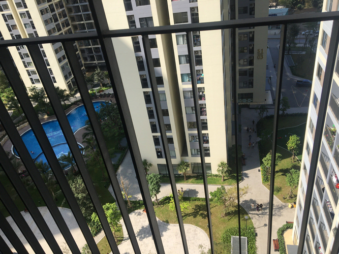 View căn hộ Vinhomes Grand Park, Quận 9 Căn hộ Vinhomes Grand Park hướng ban công tây nam không có nội thất diện tích 59.1m²