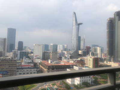 View căn hộ Saigon Royal, Quận 4 Căn hộ Saigon Royal tầng 16 view Bitexco Quận 1 tuyệt đẹp.